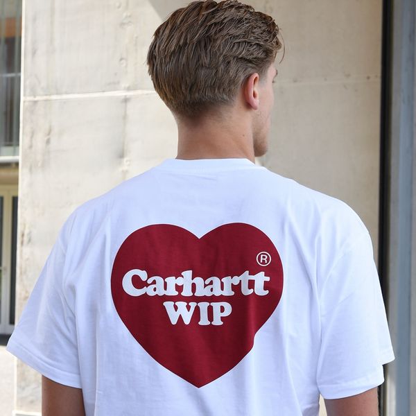 Carhartt Double Heart T-shirt Wit