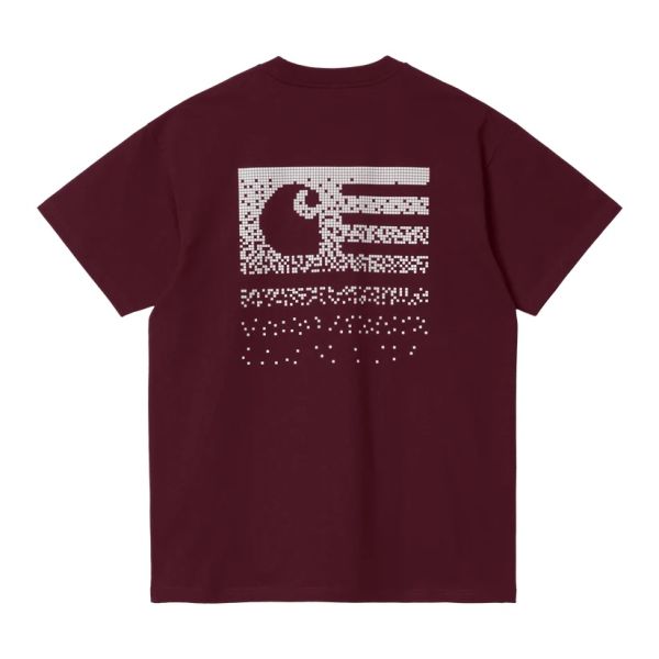 Carhartt Fade State T-shirt Bordeaux