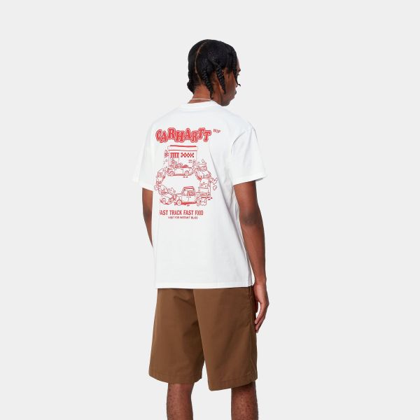 Carhartt Fast Food T-shirt Wit