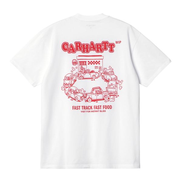 Carhartt Fast Food T-shirt Wit
