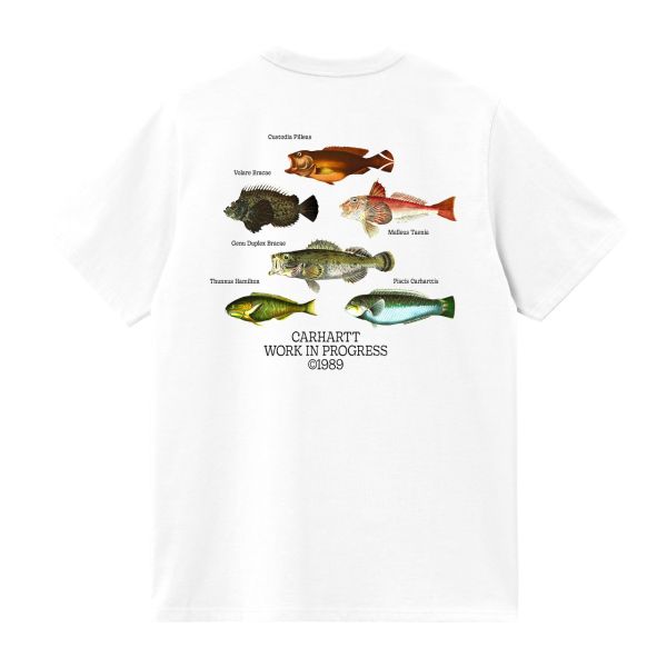 Carhartt Fish T-shirt Wit