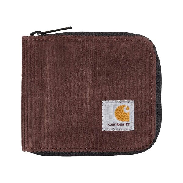 Carhartt Flint Zip Portemonnee Donker Bruin