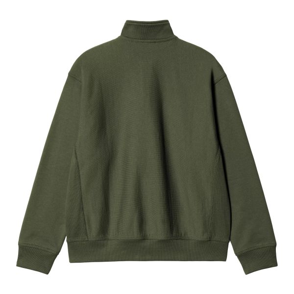 Carhartt Half Zip American Script Sweater Donker Groen