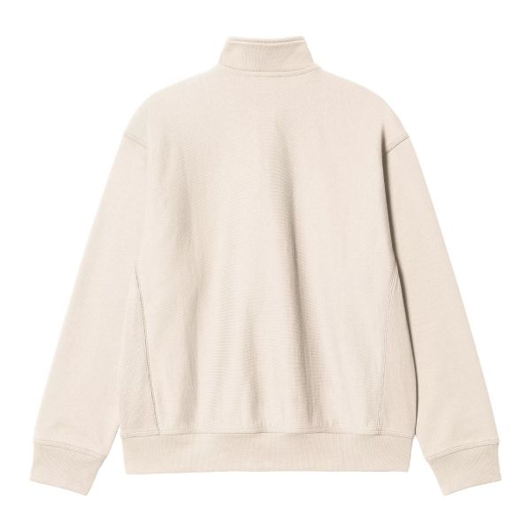 Carhartt Half Zip American Script Sweater Off White
