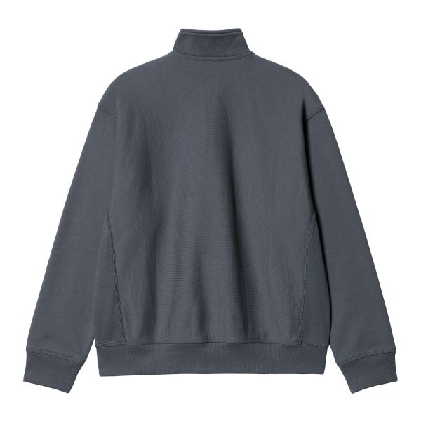 Carhartt Half Zip American Script Sweater Antraciet
