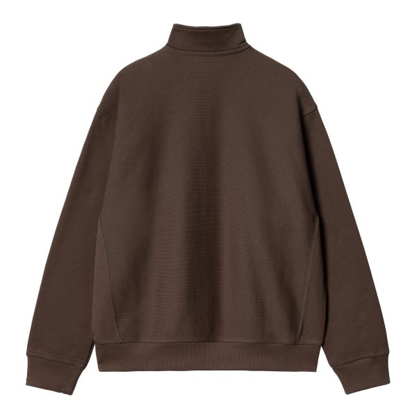 Carhartt Half Zip American Script Sweater Bruin