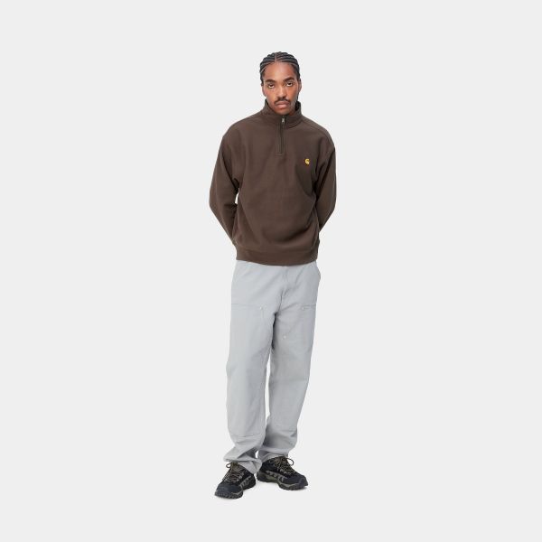 Carhartt Half Zip American Script Sweater Bruin