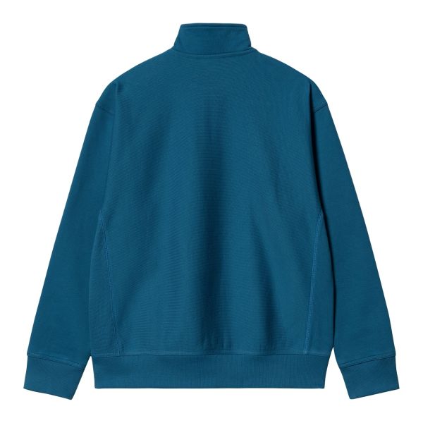Carhartt Half Zip American Script Sweater Donker Blauw