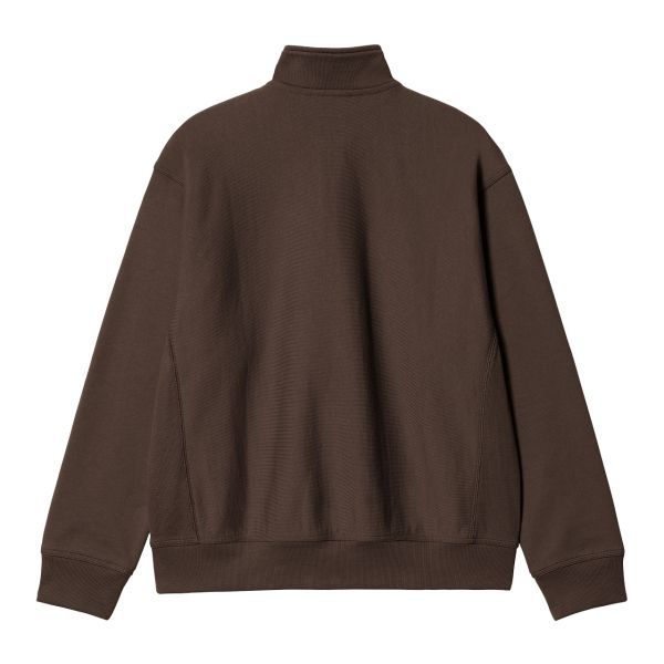 Carhartt Half Zip American Script Sweater Donker Bruin