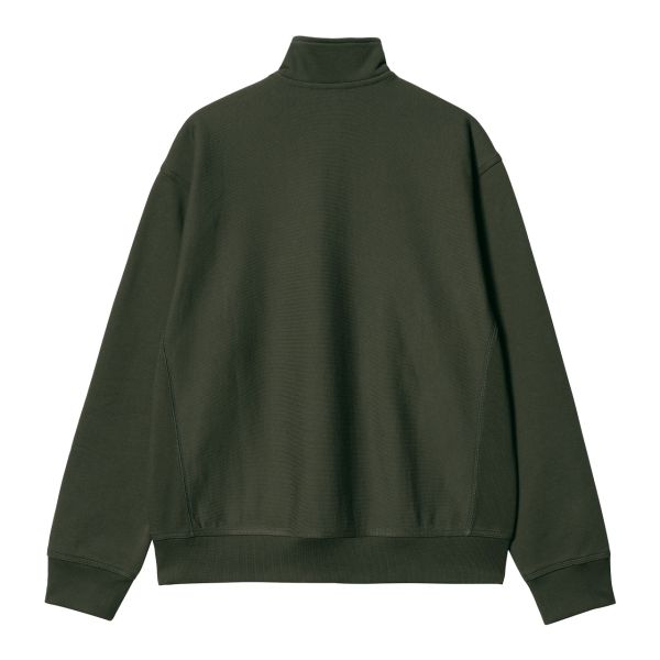Carhartt Half Zip American Script Sweater Donker Groen