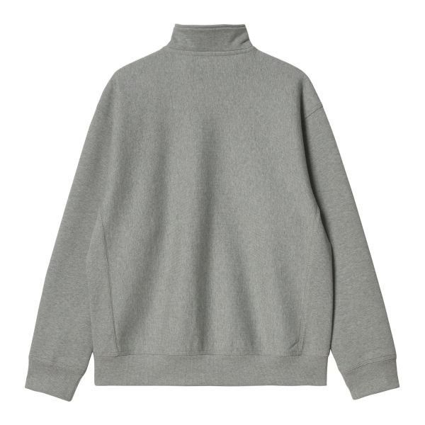 Carhartt Half Zip American Script Sweater Grijs