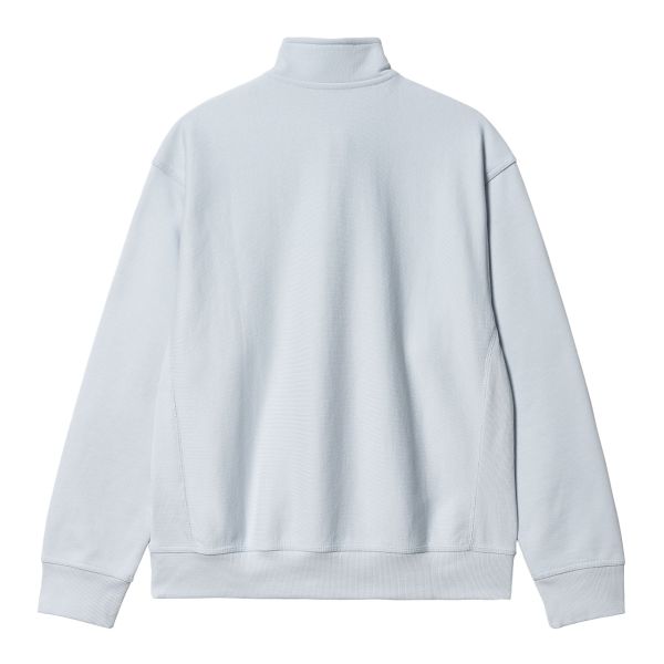 Carhartt Half Zip American Script Sweater Licht Blauw