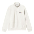 Carhartt Half Zip American Script Sweater Off White