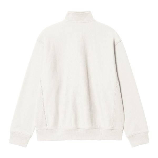 Carhartt Half Zip American Script Sweater Off White