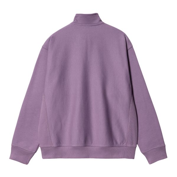 Carhartt Half Zip American Script Sweater Paars