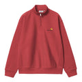Carhartt Half Zip American Script Sweater Rood