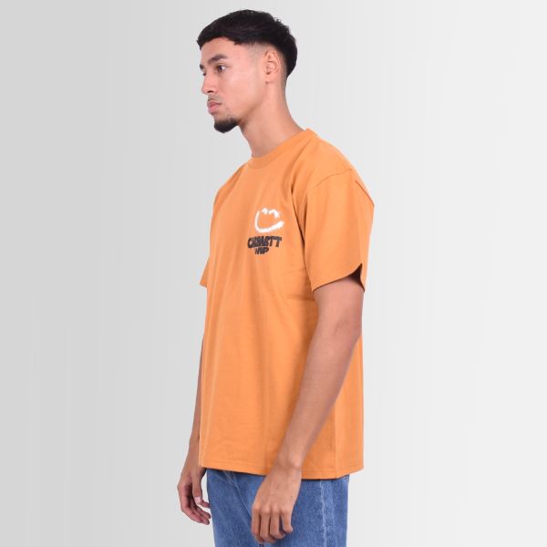 Carhartt Happy Script T-shirt Oranje