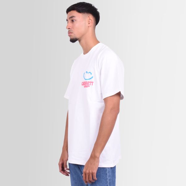 Carhartt Happy Script T-shirt Wit