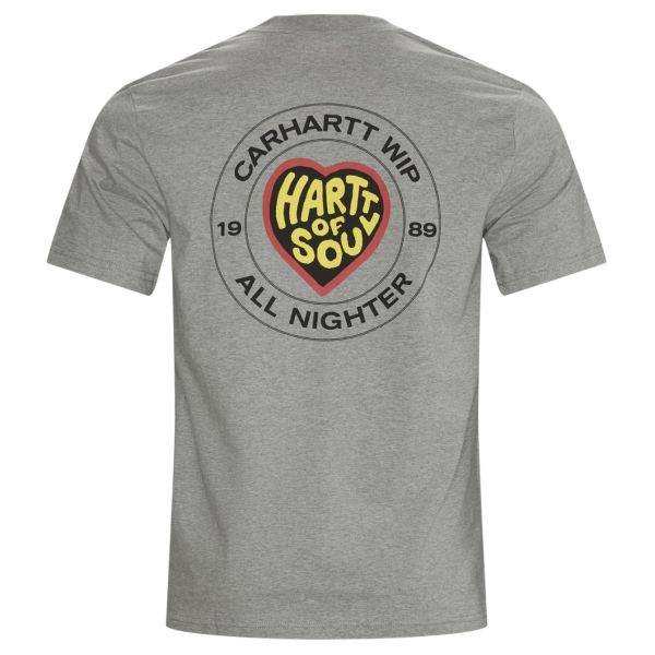 Carhartt Hartt Of Soul T-shirt Grijs