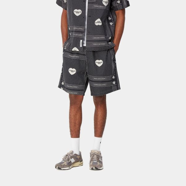 Carhartt Heart Bandana Korte Broek Zwart