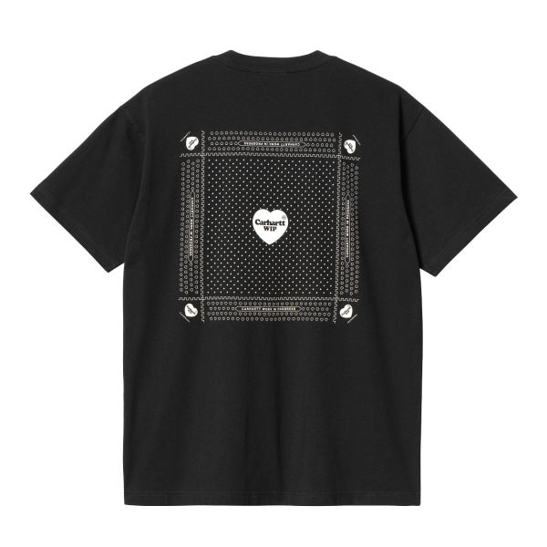 Carhartt Heart Bandana T-shirt Zwart