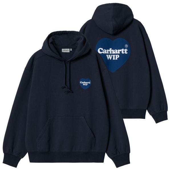 Carhartt Heart Hoodie Donker Blauw