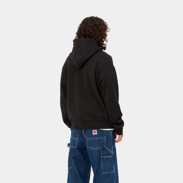 Carhartt Heart Patch Hoodie Zwart