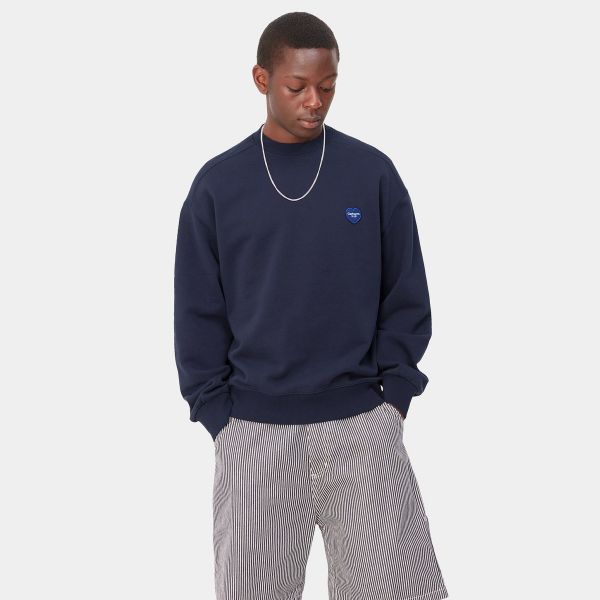 Carhartt Heart Patch Sweater Donker Blauw