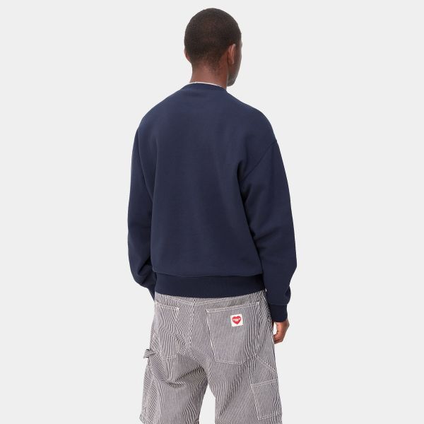 Carhartt Heart Patch Sweater Donker Blauw