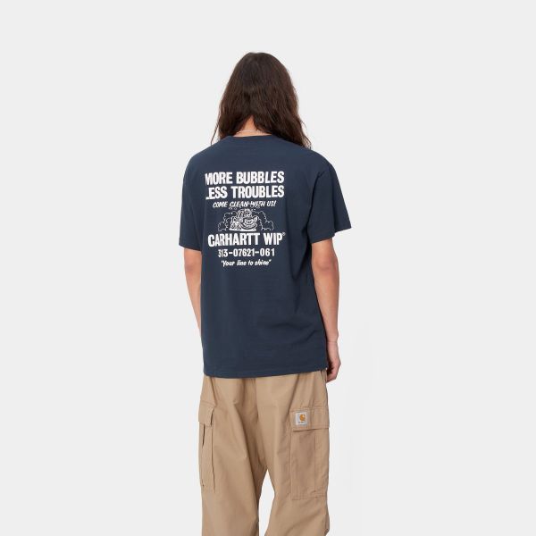 Carhartt Less Troubles T-shirt Donker Blauw