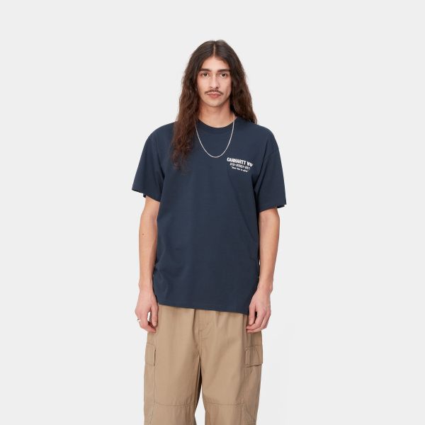 Carhartt Less Troubles T-shirt Donker Blauw