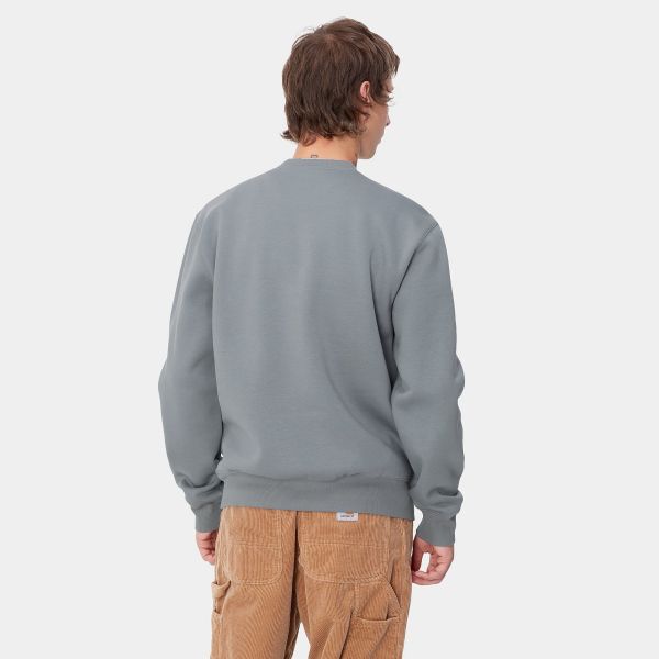 Carhartt Logo Sweater Grijs