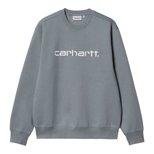 Carhartt Logo Sweater Grijs