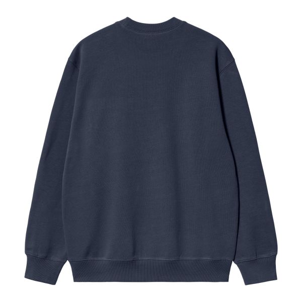 Carhartt Logo Sweater Donker Blauw