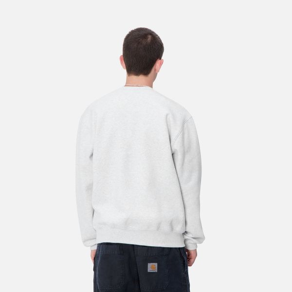 Carhartt Logo Sweater Grijs