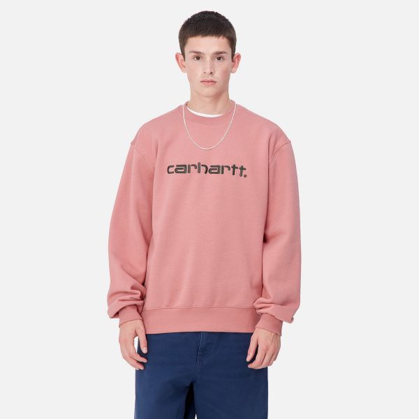 Carhartt Logo Sweater Roze