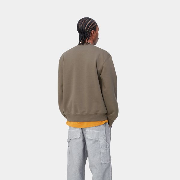 Carhartt Logo Sweater Bruin