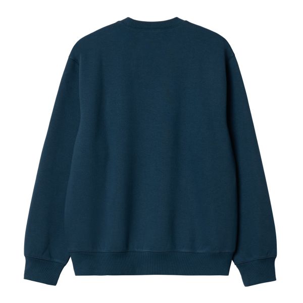 Carhartt Logo Sweater Donker Blauw