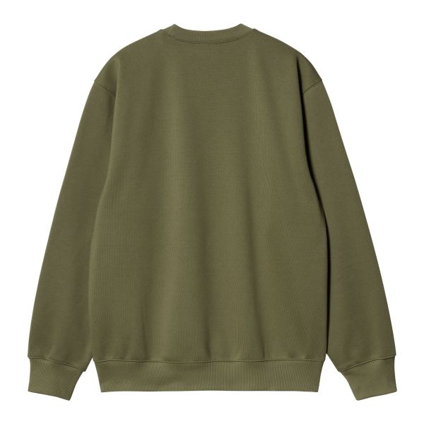Carhartt Logo Sweater Donker Groen