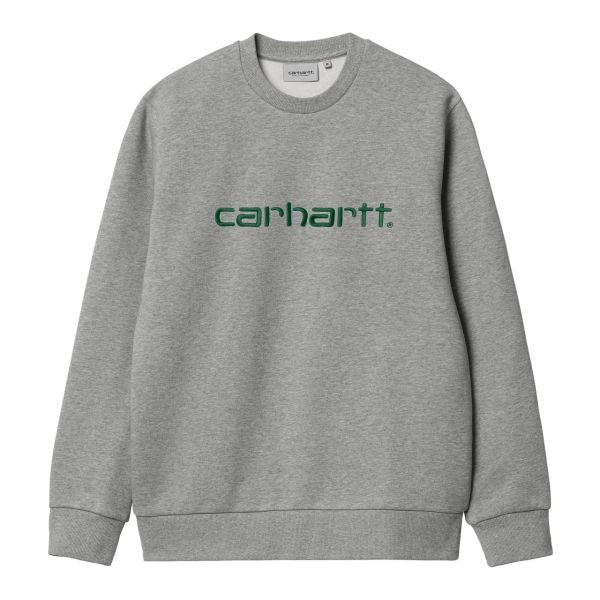 Carhartt Logo Sweater Grijs