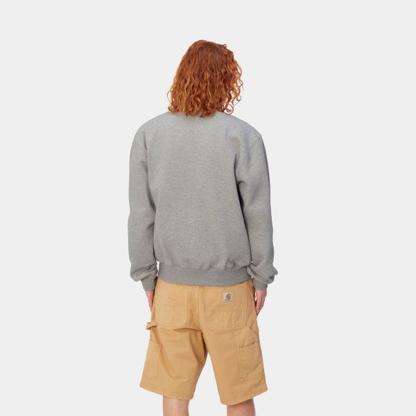 Carhartt Logo Sweater Grijs