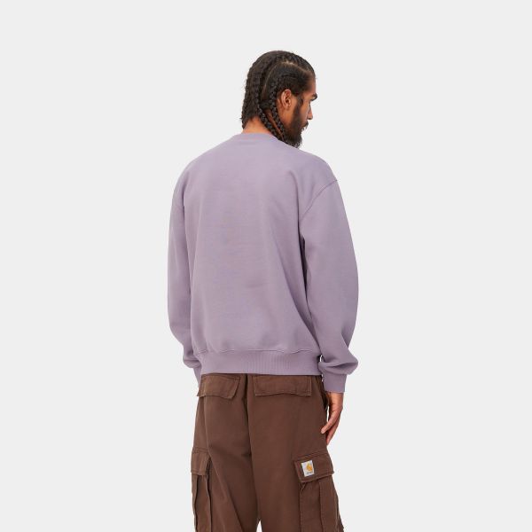Carhartt Logo Sweater Paars