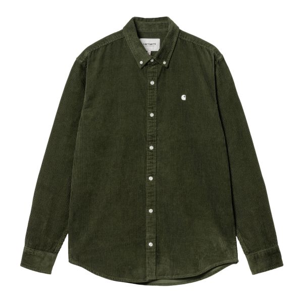Carhartt Madison Cord Overshirt Groen
