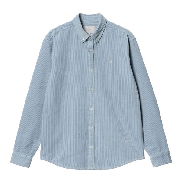 Carhartt Madison Cord Overshirt Licht Blauw