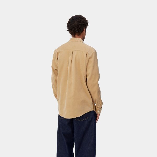 Carhartt Madison Cord Overshirt Beige