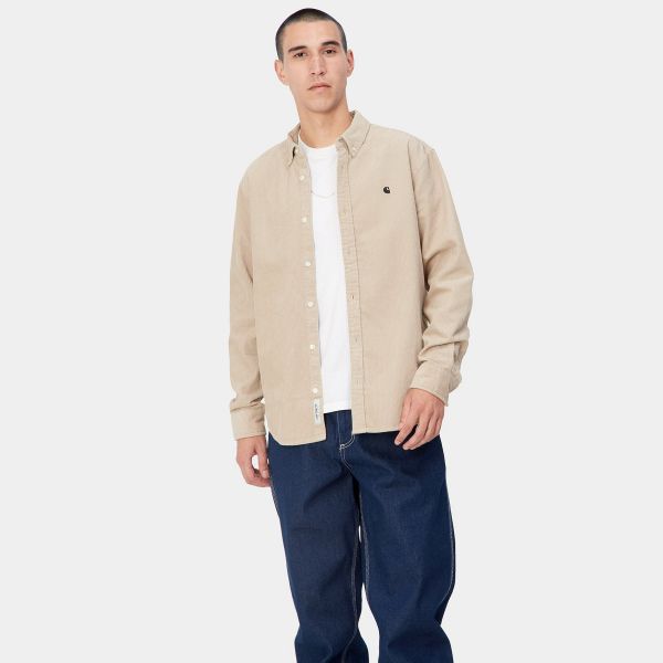 Carhartt Madison Cord Overshirt Beige