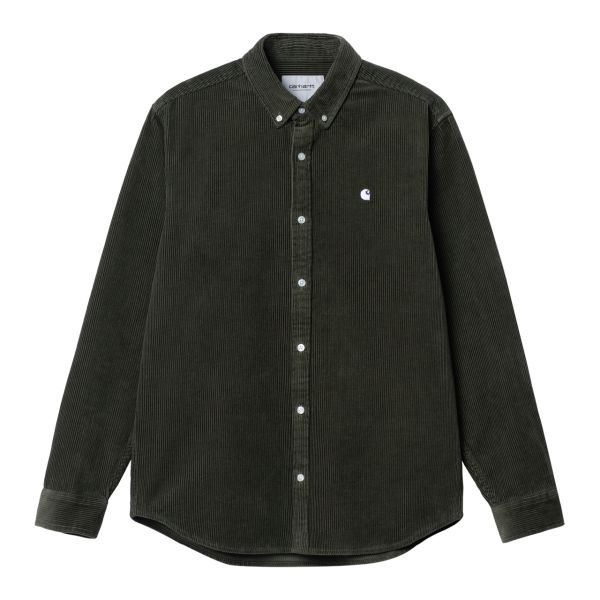 Carhartt Madison Cord Overshirt Donker Groen