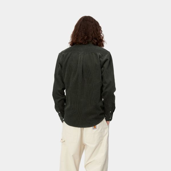 Carhartt Madison Cord Overshirt Donker Groen