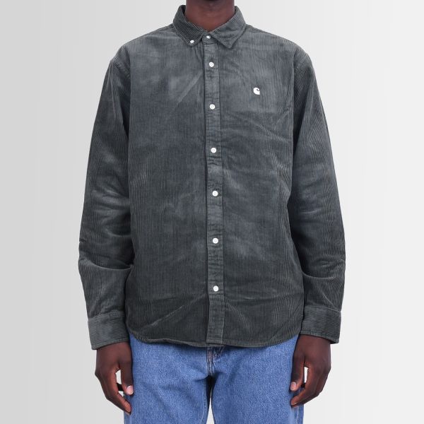 Carhartt Madison Cord Overshirt Donker Groen