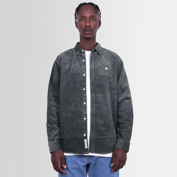 Carhartt Madison Cord Overshirt Donker Groen